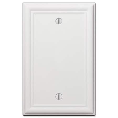 Amerelle Amerelle Chelsea White 1 gang Stamped Steel Blank Wall Plate 1 pk 149BW